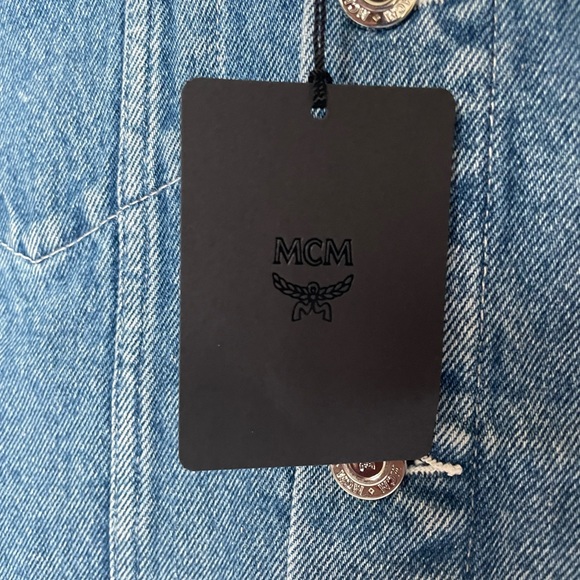 MCM denim jacket with yellow patches! - Picture 9 of 9